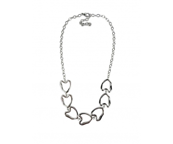 COLLAR ACERO CORAZONES