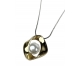 COLLAR ACERO BICOLOR PERLA
