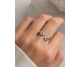 ANILLO ACERO 2 PIEDRAS