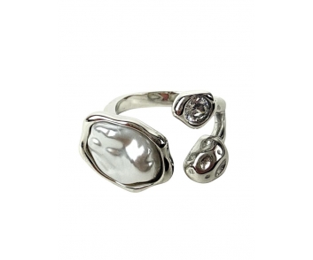 ANILLO ACERO PERLA